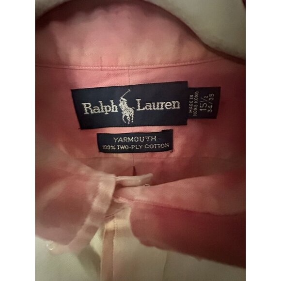 Polo Ralph Lauren MendClassic Fit Long Sleeve Pastel Tie Dye Oxford Shirt 15 1/2 - Picture 2 of 4